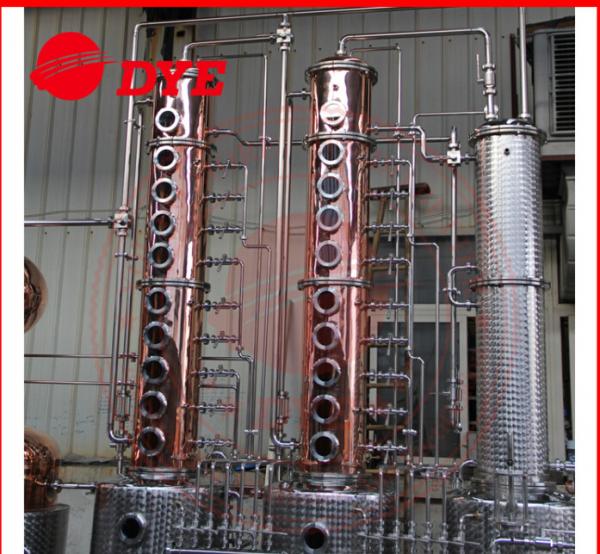 100% Red Copper Alcohol Distiller , Moonshine Distillation Equipment