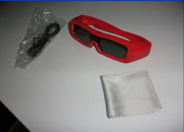 Buy PC Plastic Frame Universal Active Shutter 3D Glasses , IR Glasses Wear at wholesale prices