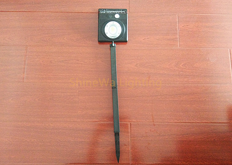 Quality Waterproof Black Infrared Sensor Light / Solar Powered Sensor Lamp for sale