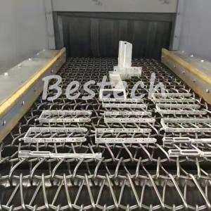 China Mesh Belt Shot Blasting Machine for Aluminum Hub on sale