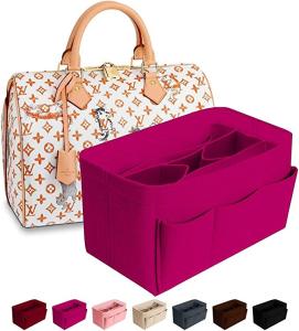 Quality Light Pink LV Speedy Neverfull Genuine Leather LV Handbags 22*12*14cm for sale