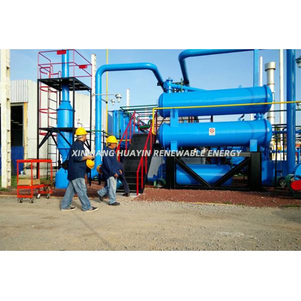 Electric Heating Pyrolysis Tyre Recycling Plant Huayin 10 Ton