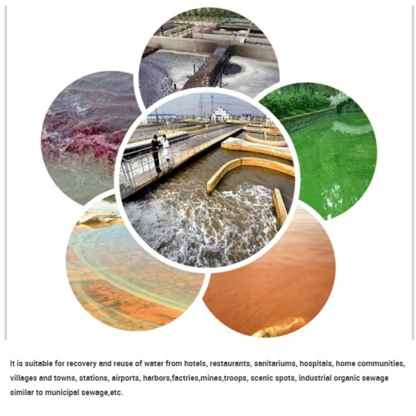 1000kg Microbubble Adsorption Sewage Treatment With Cone Air Floating Precipitation Integrated Machine