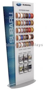 Quality Car Accessories Retail Store Slatwall Display Stands Double Sided With Custom Logo for sale