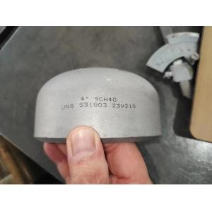 Quality Super Duplex Pipe Fittings Cap BW ASME B16.9 SMLS 4&quot; SCH40S Pipe Fittings for sale