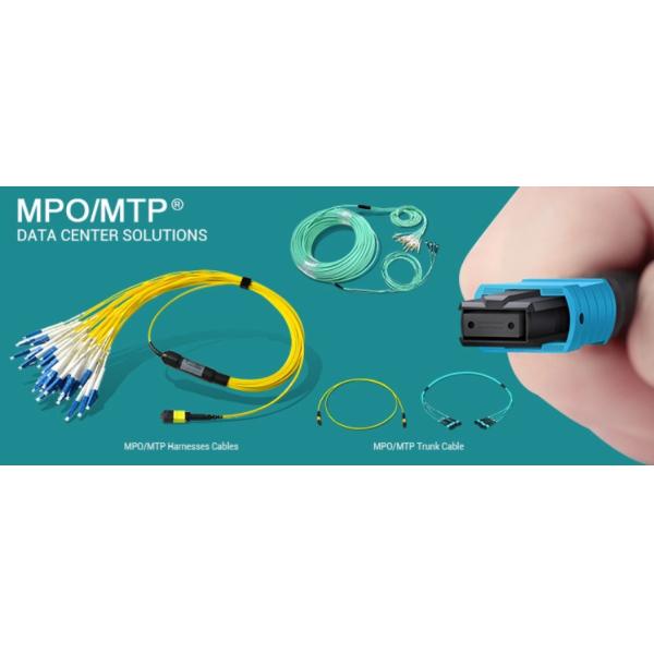 MPO / APC Fiber Optic Trunk Cable 24 Core 48 Core Sm Ofnp