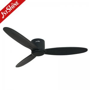China 52'' Noiseless Motor Remote LED Ceiling Fan With 3 Wood Blades on sale
