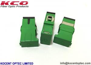 Quality Auto Shut SCA Fiber Optic Network Adapter 4 Cores SC APC Green Color 1 Chanel Way for sale