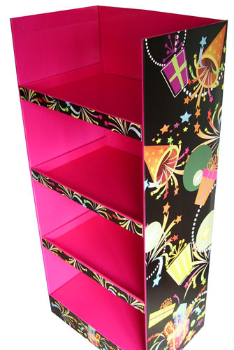 Colorful Cardboard Promotional Stands , Cardboard Pop Up Display Stands