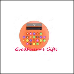 Quality Promotional gift Coloured Round Calculator for sale