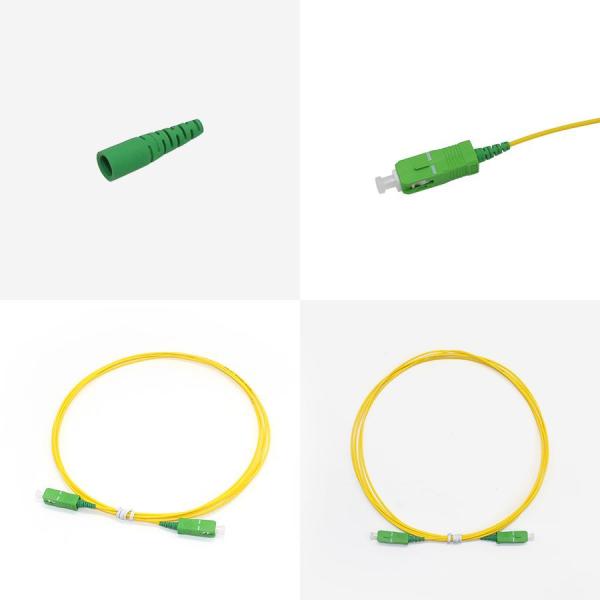 SC APC Fiber Patch Cable Customized Optical Jumper Cord SX DX PVC LSZH