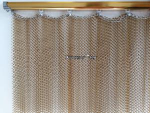 Quality Hanging Metal Decorative Mesh Curtain Drapery For Interior Decoration for sale