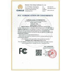 Shenzhen Jinfly Semiconductor Corporation Certifications