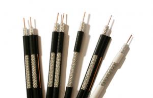 China Outdoor RG11 CATV Coaxial Cable 14 AWG CCS Conductor 60% AL Braid with PE Jacket on sale