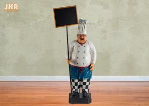 China Polyresin Statue Figurine Big Resin Fat Chef Figurines on sale