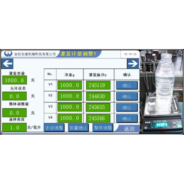 120bpm Automatic Four Head Liquid Filling Machine For Bottle Filler 80-1000mL
