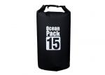15 Liter Black Dry Storage Bags Waterproof 500d Pvc Tarpaulin For Safety