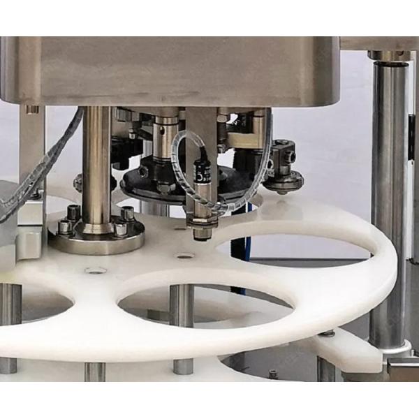 High Efficiency Fully Automatic Can Seaming Machine , PLC Plastic Can Sealer Machine