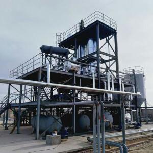 Quality set up the production line waste tyre to fuel oil recycling plant Heating cycle in vitro for sale