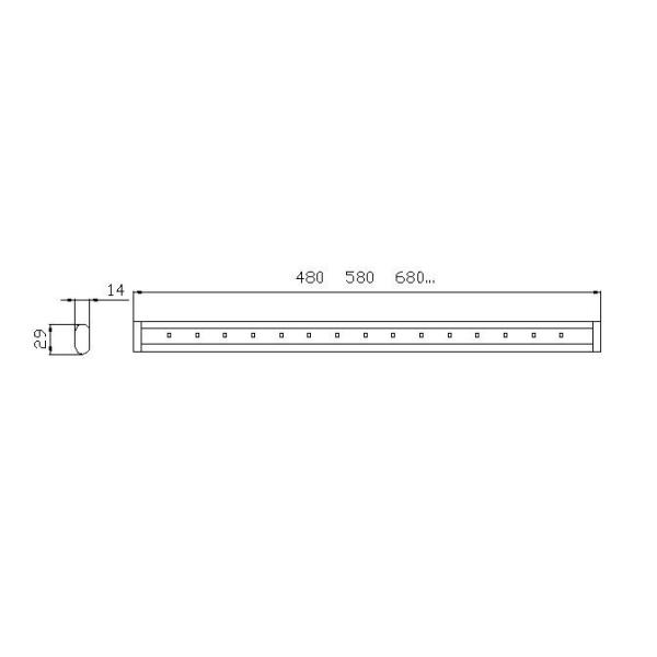 Light Gray Motion Sensor LED Under Cabinets Closet Kitchen Bar Wardrobe Light with 1-