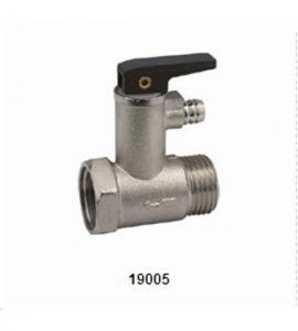 Quality 19005 Brass Ball Valve , Water Heater Pressure Valve Brass forging by owned plant for sale