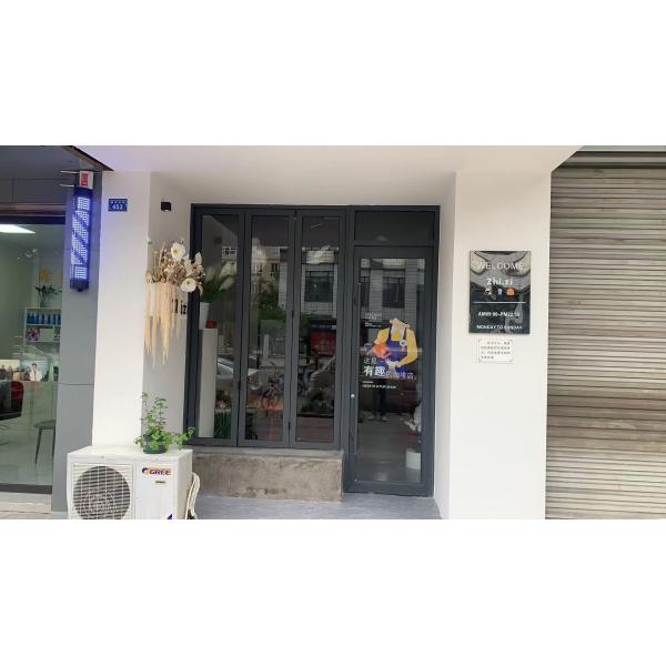 Folding Balcony Window Frameless Sliding Glass Bifold Window Single Glass Slim Frameless Glass