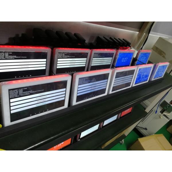 Meeting Room Booking 7 Inch Android Touch Wall Mount Tablet With 3 Color LED Light Bar POE