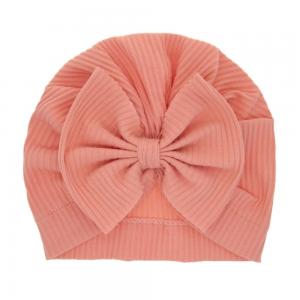China Newborn Baby Hospital Hats with Bowknot Toddler Infant Hat Baby Beanie hat on sale