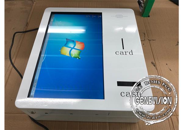 Buy 21.5 Inch Wall Mount Smart IR Touchscreen Self Service Machine With Cash Receiver at wholesale prices
