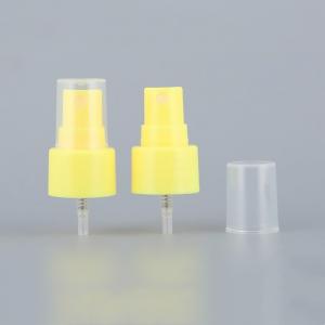 China 24mm 24/410 Plastic Mist Sprayer Yellow Alcohol Spray Pump For Bottle on sale