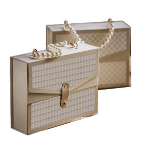Quality Recycled Houndstooth Festival Gift Boxes Double Door Pearl For Valentine's Day for sale