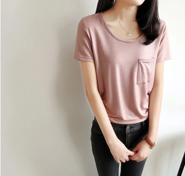 High cost-effective super soft smooth handfeel for t shirt casual wear knitted lycra milk fabric