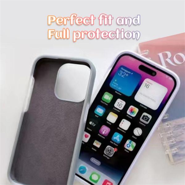 Skin Friendly Jelly Liquid Cell Phone Silicone Case With Soft Microfiber Lining For Iphone 15 Pro