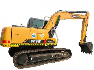 China 2022 Stock Excellent Condition Used Sany SY135 Crawler Hydraulic Excavator For Sale on sale