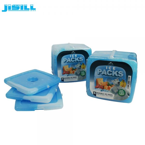 Factory price HDPE hard shell mini plastic freezer ice block gel pack for lunch bag
