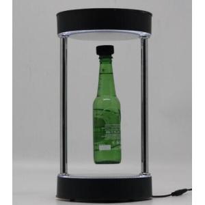 Quality acrylic magnetic floating levitate pop beer bottle adveritising racks for sale