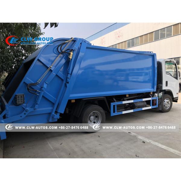 LHD 120HP ISUZU 6cbm 4X2 Compactor Garbage Truck