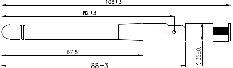 NFC 868MHz Omni Directional Antenna / WiFi Homematic GSM Cell Phone Wireless Antenna
