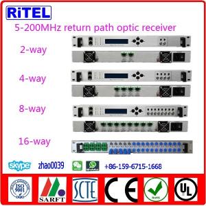 Quality 5~200MHz Indoor Return Path Optic Receiver OR2002R/2004R/2008R/2016R for DOCSIS3.0/3.1 cable modem for sale