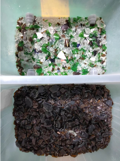 High Accuracy Quartz Stone Color Sorter Intelligent Brown Green Glass Cullet Color Separator With Nir Sensor