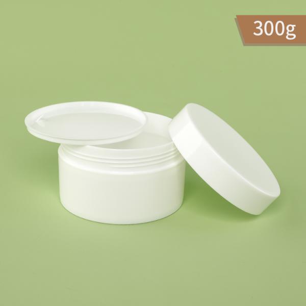 300g PP Plastic Jar Single Wall White Color Jar And Cap With Pp Gasket