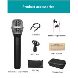 Quality Dubbing 20mm*166mm Cardioid Dynamic Microphone Matte Black Paint for sale