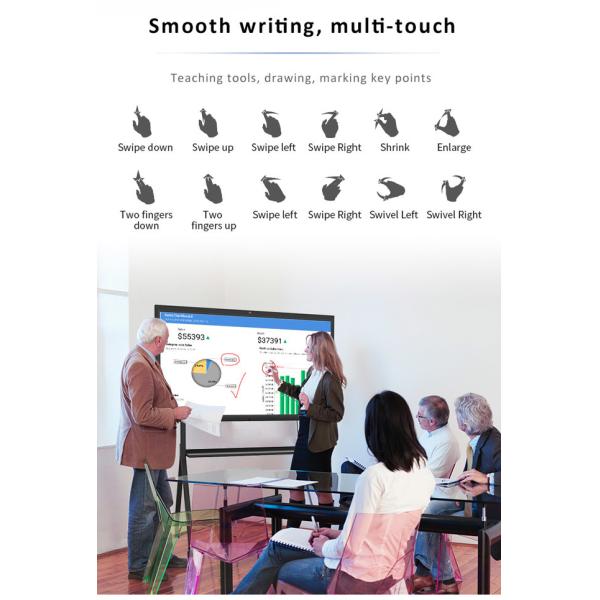 CNAS Education Interactive Whiteboard 60 Inch Touchscreen Monitor Windows 10 OS