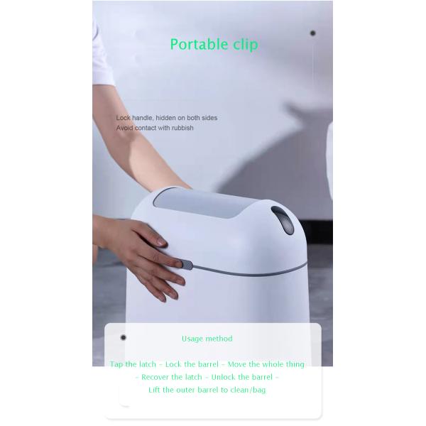Garbage Bucket Waterproof Smart Waste Containers Smart Sensor Trash Can with Sensor