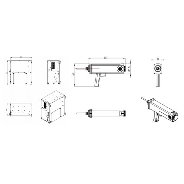 200W Fiber Pulse Portable Laser Obstacle Remover Device for Trees Removal Cleaning Machine Focused Instrument Device