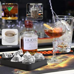 Quality New BPA Free Easy Release Three In One Diamond Ice Cube Mold Reusable Silicon Ice Cube Tray for sale