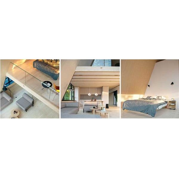 Prefab Hotel Unit Light Steel Space A Frame Tiny Homes Portable Kit Homes