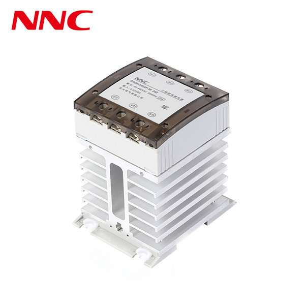 UL Certified three phase Solid State Relay CAG6-3/250F-38 10A-40A with Heat Sink and DIN-Rail Mounting