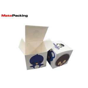 Color Printed Custom Product Boxes , White Cardboard Fold Paper Box For Baby