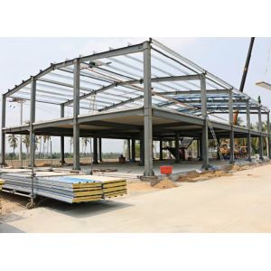Modern Prefabricated Metal Frame Construction School Big Industrial Building